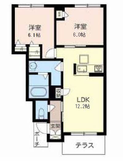 メゾン・ド・クレール 間取り