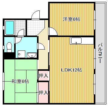 栗東ハイツ B301号室 間取り