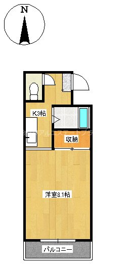 メゾンYK 307号室 間取り