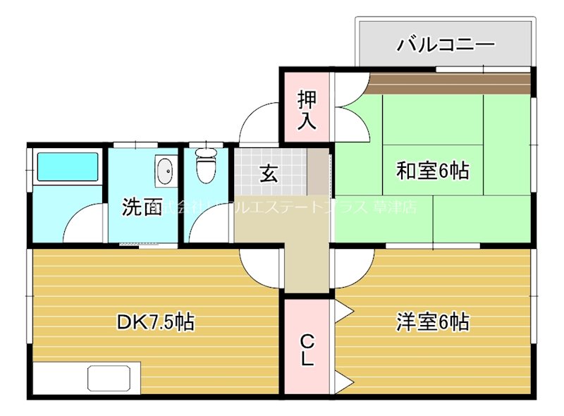ハイツサントピア 102号室 間取り