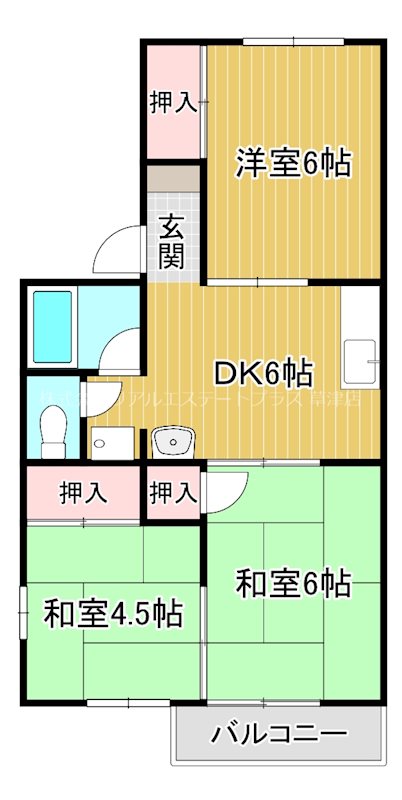 ハイツ北村 102号室 間取り