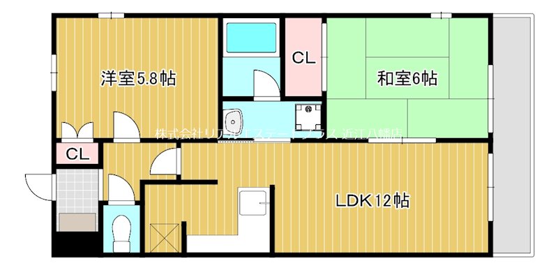 デルニエハイツ 101号室 間取り