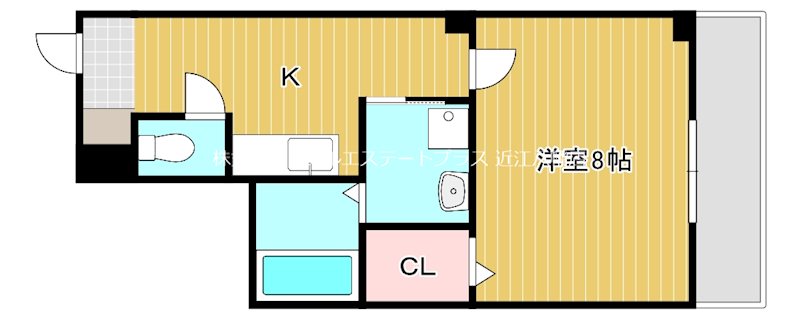 S.T　Light  102号室 間取り
