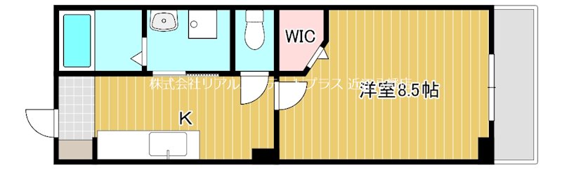 S.T　Light  106号室 間取り