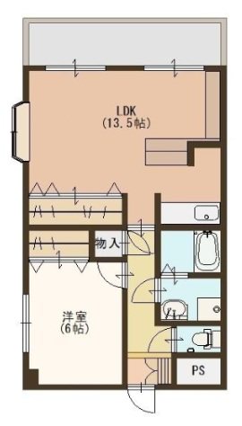 ルミエールⅡ 501号室 間取り