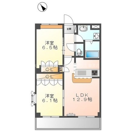 エル・アールK   205号室 間取り