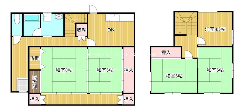 鳥居本町貸家 間取り