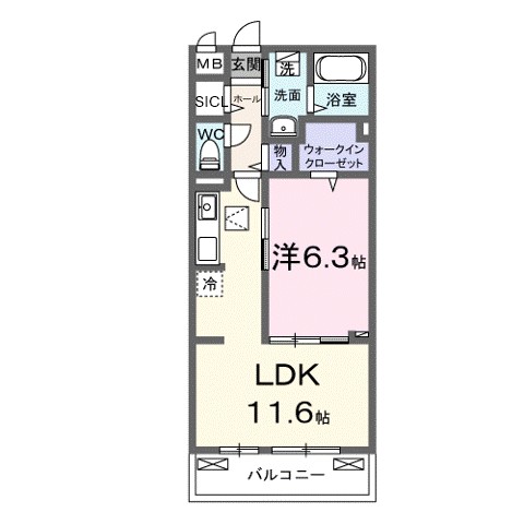 ノルド　フィウーメ 102号室 間取り