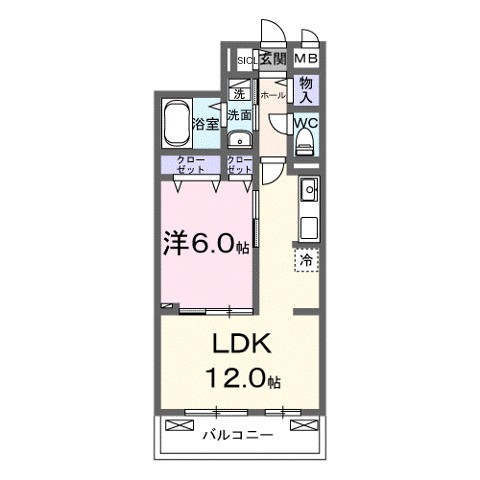 ノルド　フィウーメ 203号室 間取り