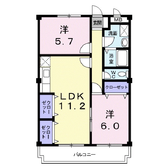 モラーダアオキ 304号室 間取り