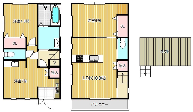 大橋貸家 間取り