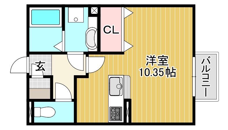 ドリームメゾンHYS  105号室 間取り