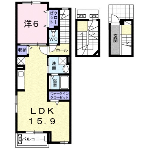 シンシアＲ　Ⅰ 303号室 間取り