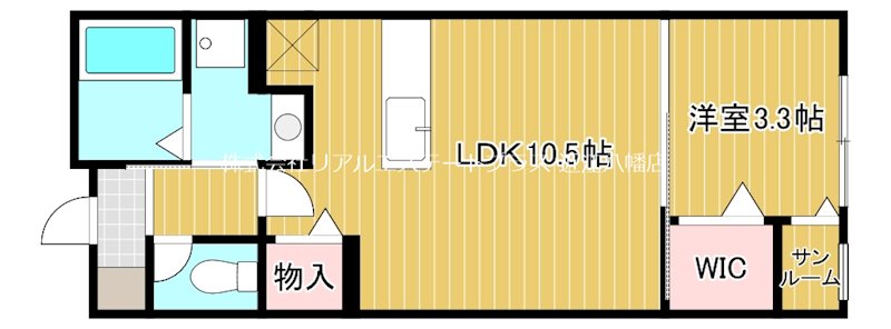 Owls nest 103号室 間取り