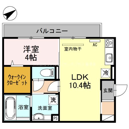 SEJOUR　OTTS　TROIS 301号室 間取り
