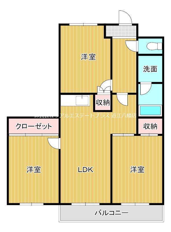 フラワー2番館  237号室 間取り
