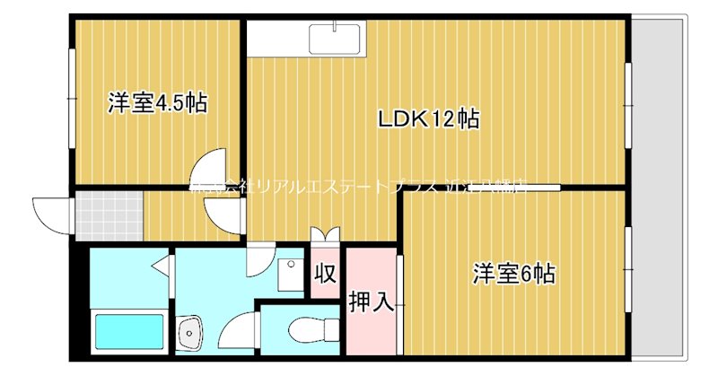 ベルメゾンB   112号室 間取り