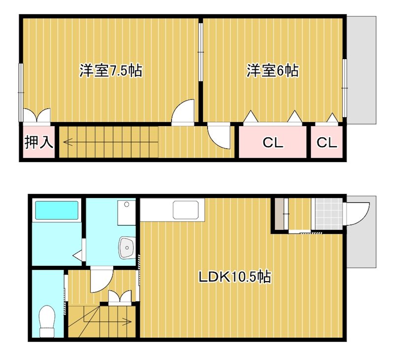 ｅ-ＨＯＵＳＥ西本郷町 102号室 間取り