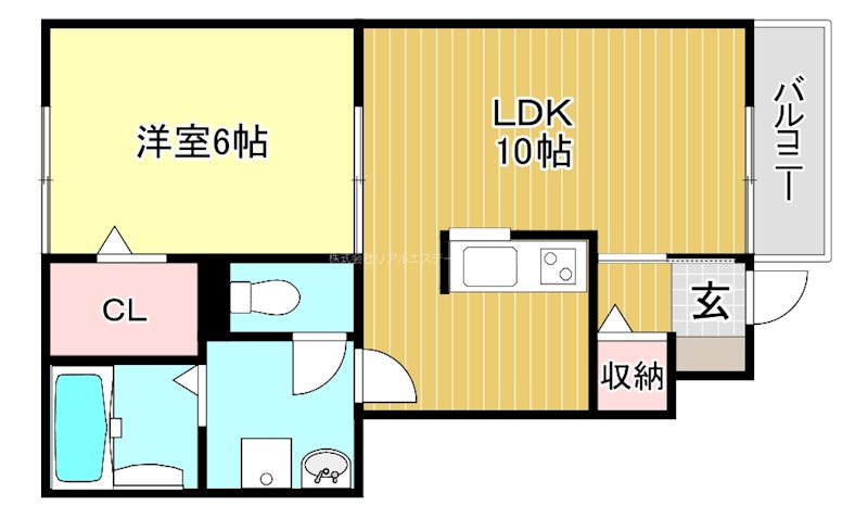 ミオアンジェラ  A102号室 間取り