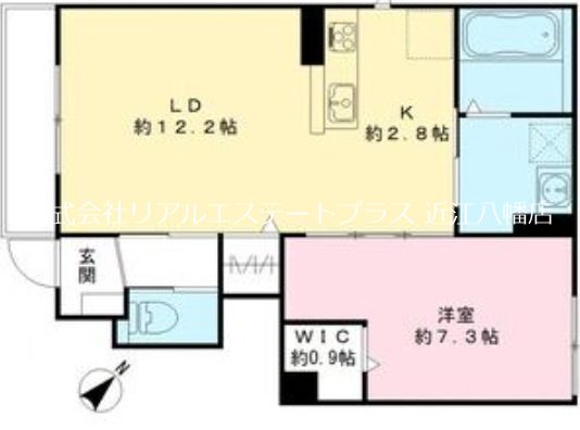 COCORU 101号室 間取り