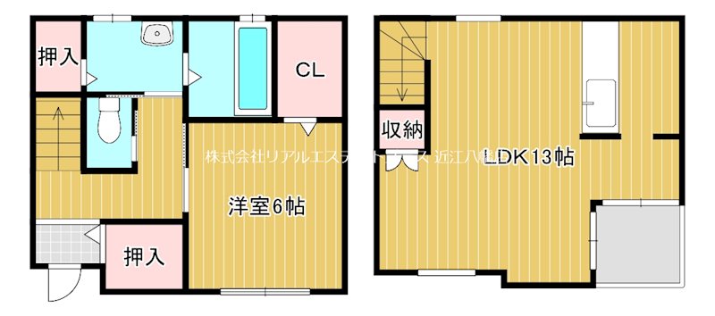 ルベルジェ A号室 間取り