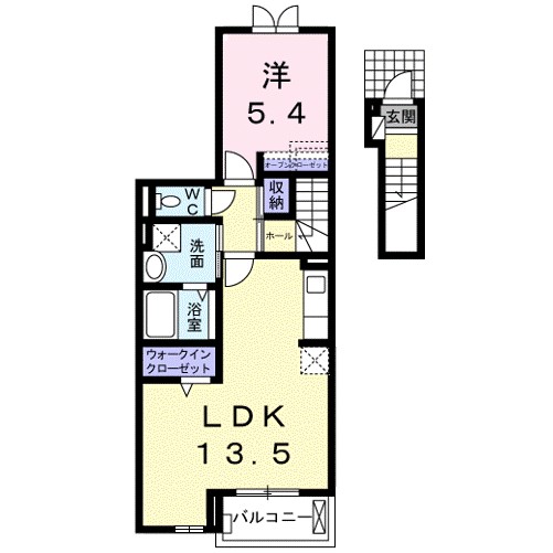 ｂｌｉｓｓ　Ⅰ 201号室 間取り