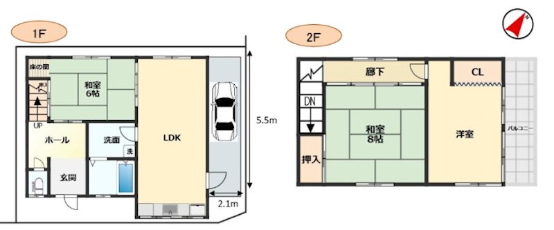 くのべ戸建 間取り
