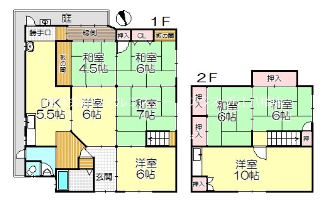 五平邸一軒家 間取り