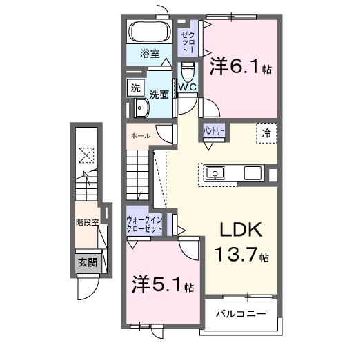 ステラ守山 203号室 間取り