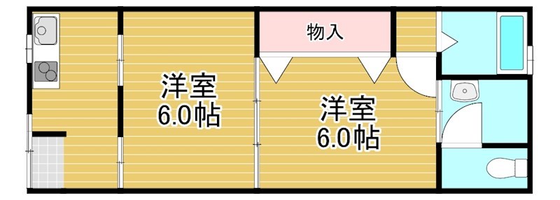 幸荘  10号室 間取り