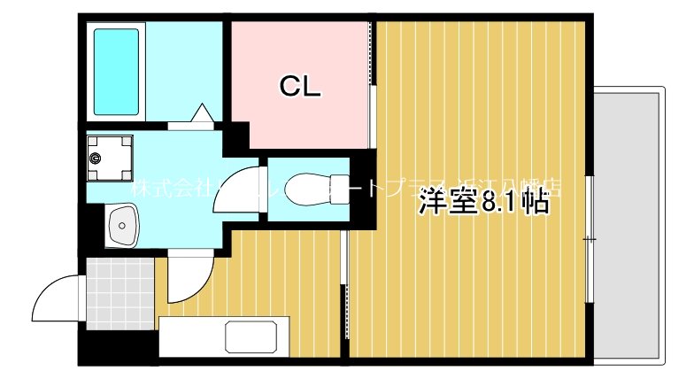 アーバンプロムナードⅡ  B102号室 間取り