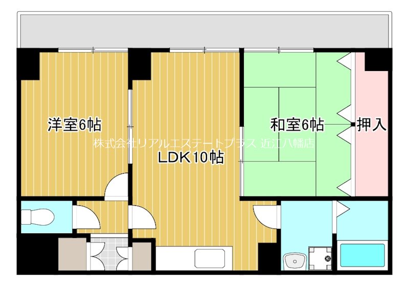 オオケイビル  607号室 間取り