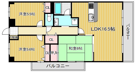 ブールヴァール 501号室 間取り