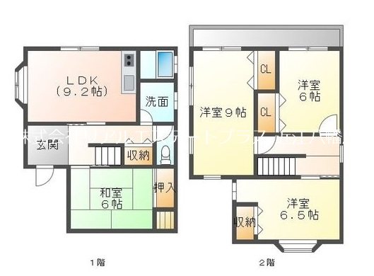 小口貸家 間取り