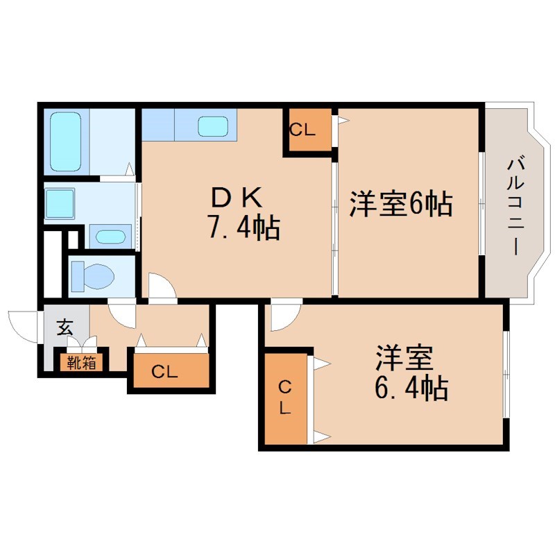 ソレイユ 101号室 間取り