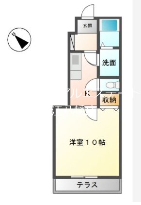 エクセレントアーバン・カズ  102号室 間取り
