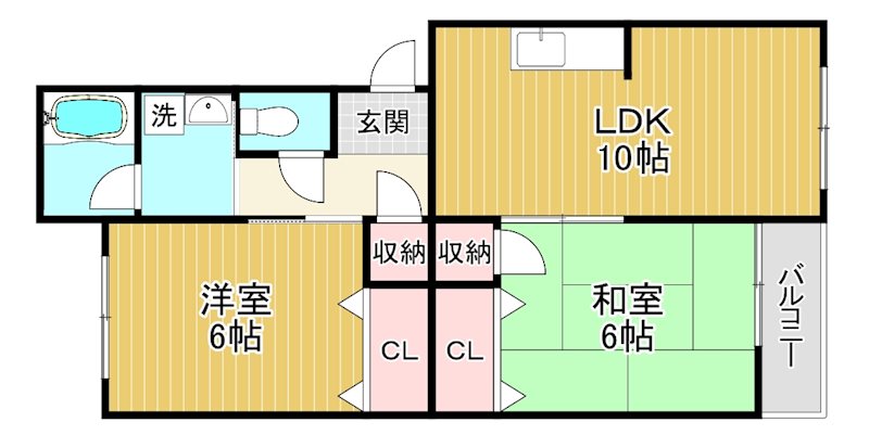 KASAGAWA83BANKAN 203号室 間取り