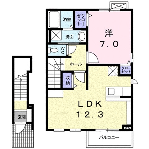 ブリーズヒル 203号室 間取り