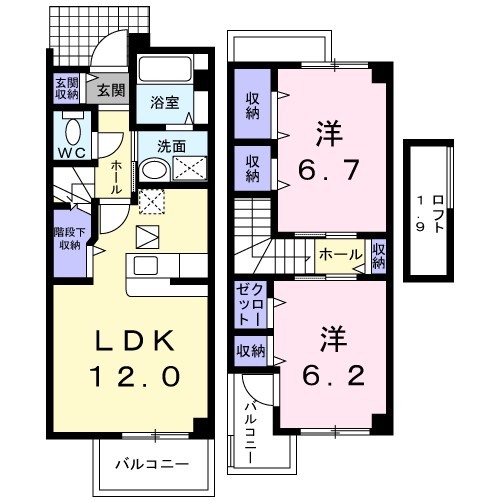 メゾン　ベル 105号室 間取り
