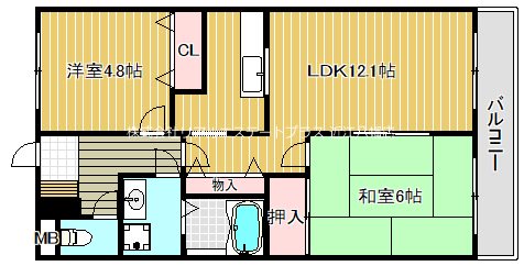 プロニティ桜宮 301号室 間取り