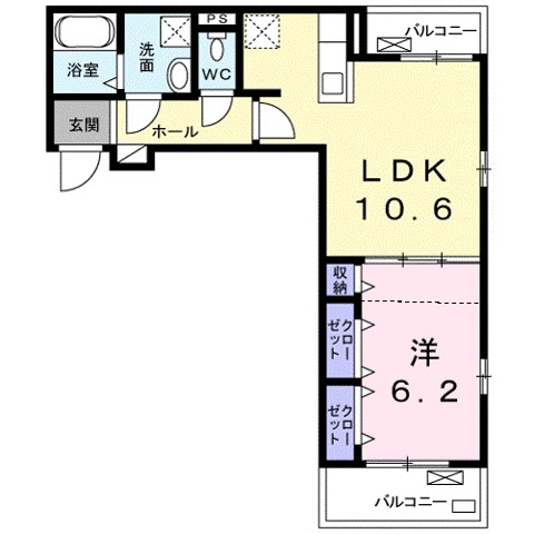 プログレス　Ｆ　Ⅱ番館 303号室 間取り
