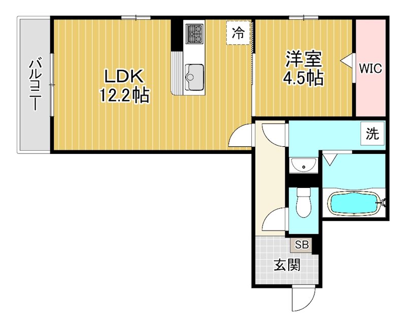 (仮称)栗東市綣9丁目新築共同住宅 間取り