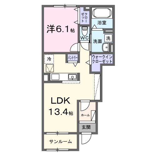 ステラ守山 102号室 間取り