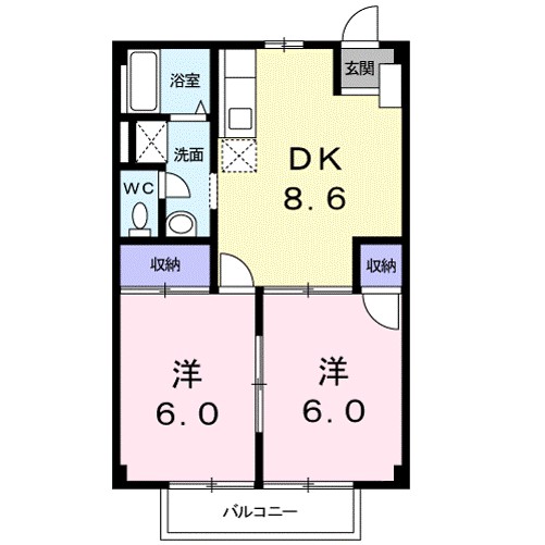 メゾンＮＹ 104号室 間取り