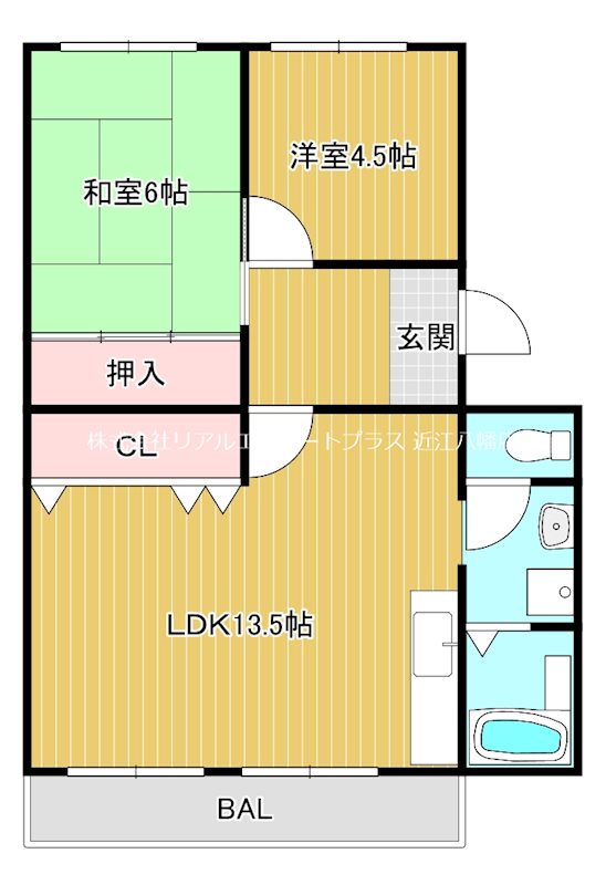 アムールONE 203号室 間取り