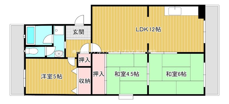 ブランドハウス近江八幡  101号室 間取り