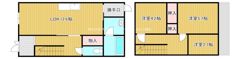 出町A貸家 間取り