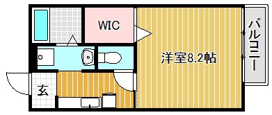 MH新旭 B202号室 間取り