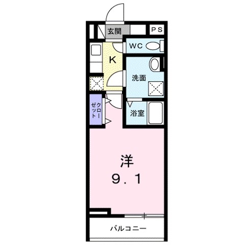 エスポワールＫ 202号室 間取り