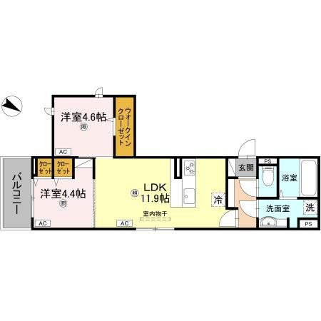 秀豊5号館 302号室 間取り